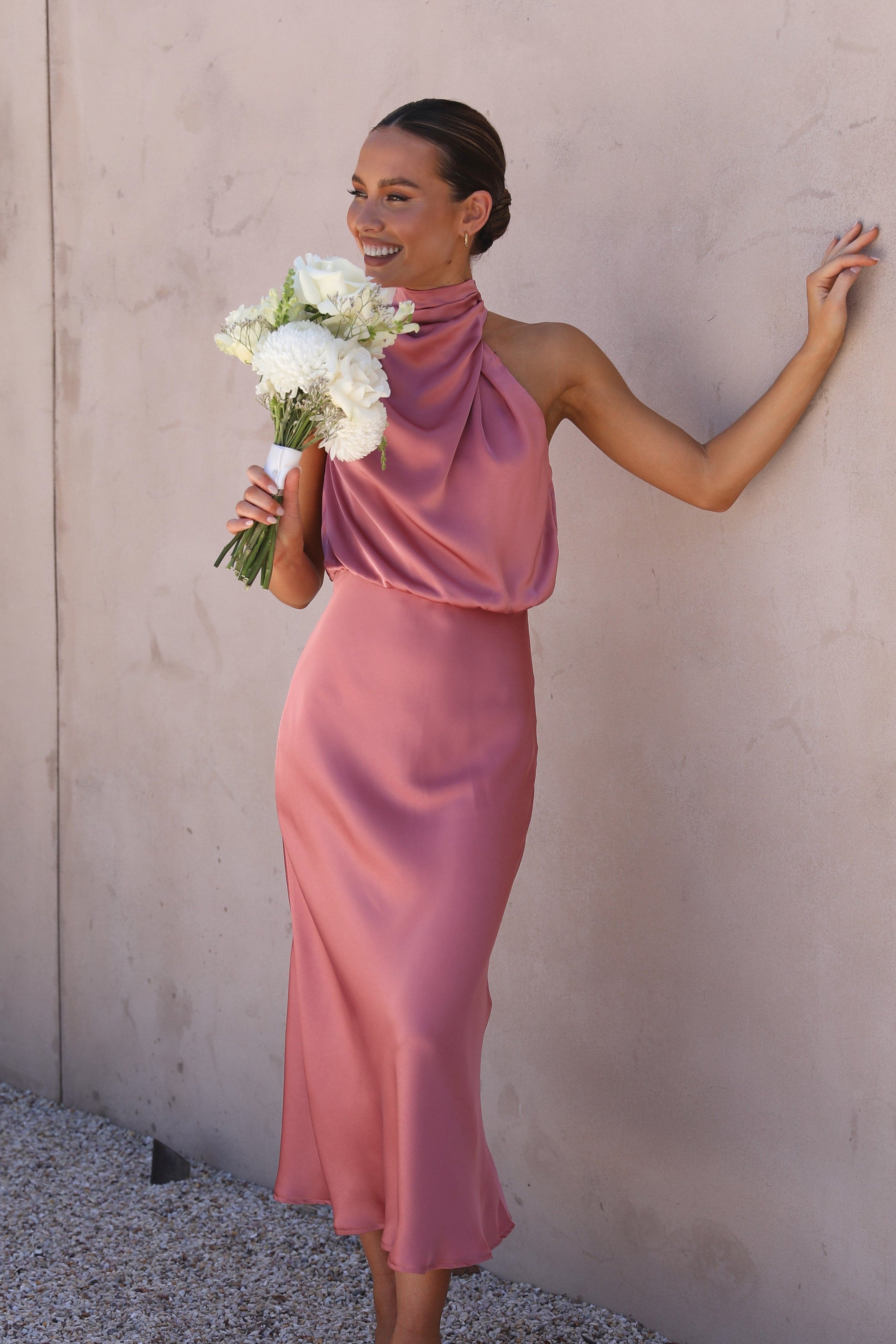 Annie Ensemble Satin Femme – Set Élégant 2 Pièces avec Haut à Manches Longues & Pantalon Taille Haute Fluide