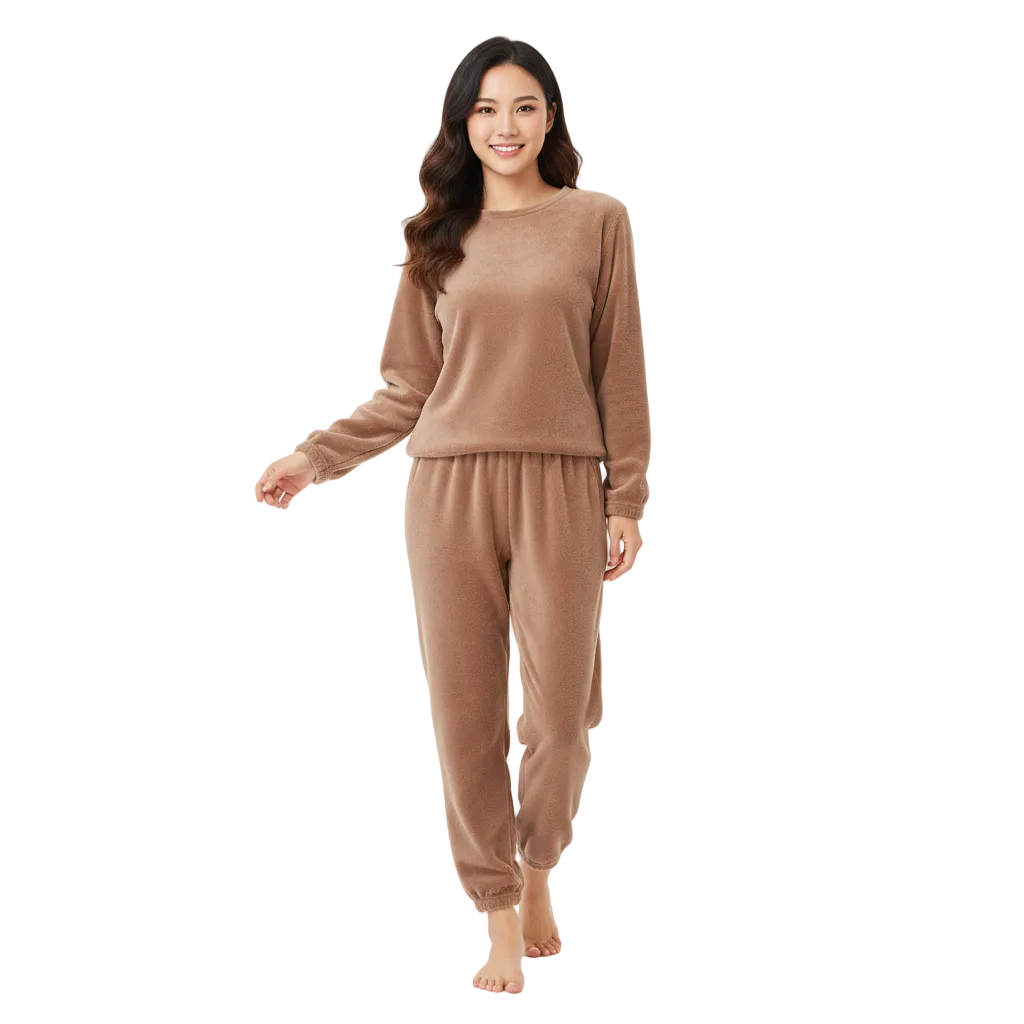 Diyijia Set Lounge Femme Velours – Ensemble Cocooning Doux en Fleece avec Coupe Confort