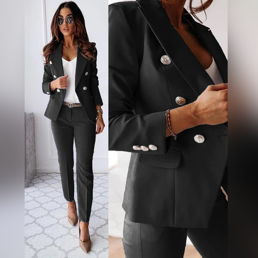 Elisea Tailleur Femme – Ensemble 2 Pièces Chic & Élégant pour Tenues Professionnelles