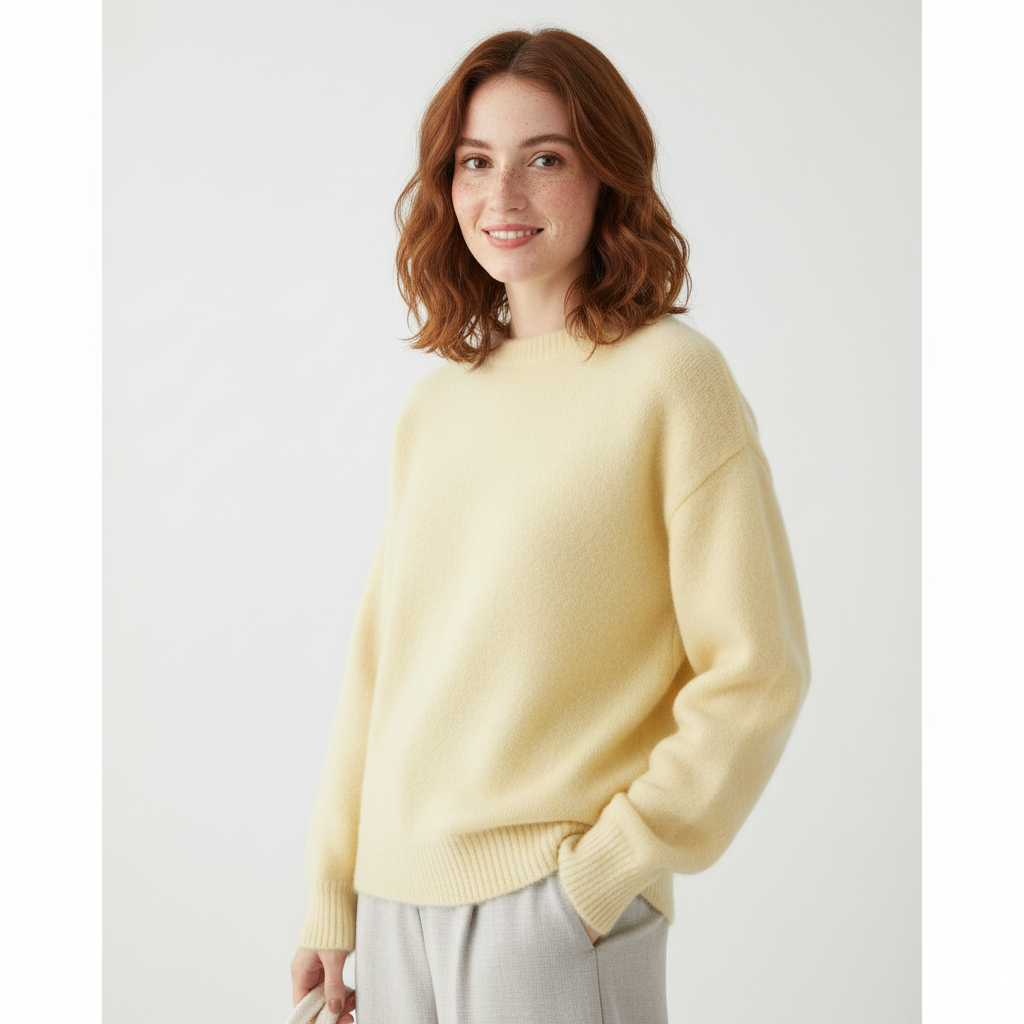 Emgie Oversize Dame Trøje – Ultra-Blød Strik, Afslappet Pasform & Elegant Stil