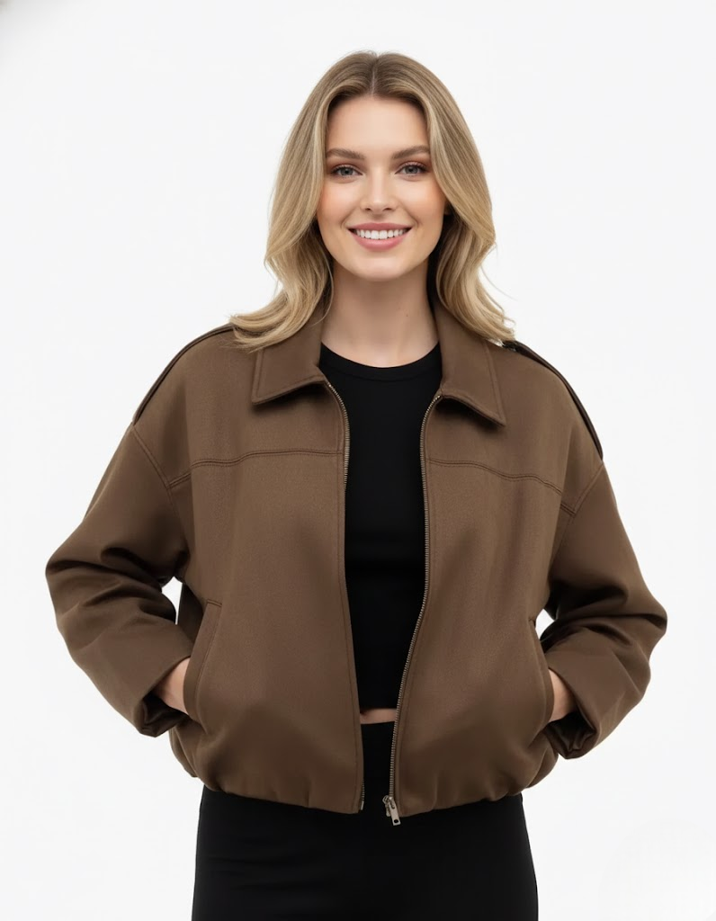 Fabiane Women's Suede Jacket – Oversized Fit & Timeless Premium Elegance