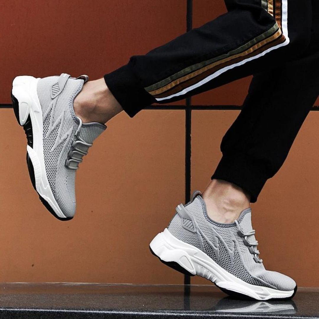 Jaxon Férfi Cipők – Emelő Talpú Sportcipők Légáteresztő Dizájnnal és Ultra-Könnyű Szerkezettel