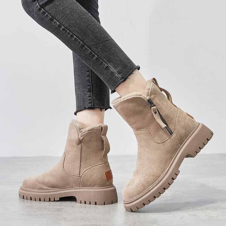 Hope Botas de Inverno para Mulher – Botas Quentes em Camurça Macia com Forro Confortável e Sola Antiderrapante