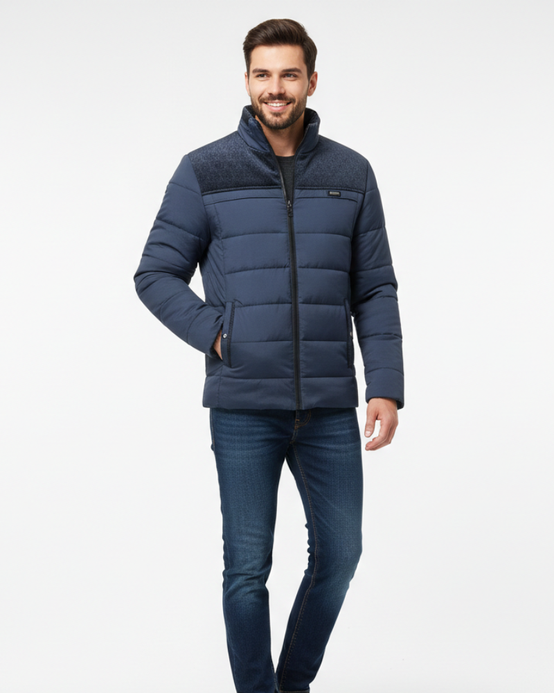 Iker Men's Fleece Jacket Boss – Warm and Long-Lasting, High Collar & Modern Style