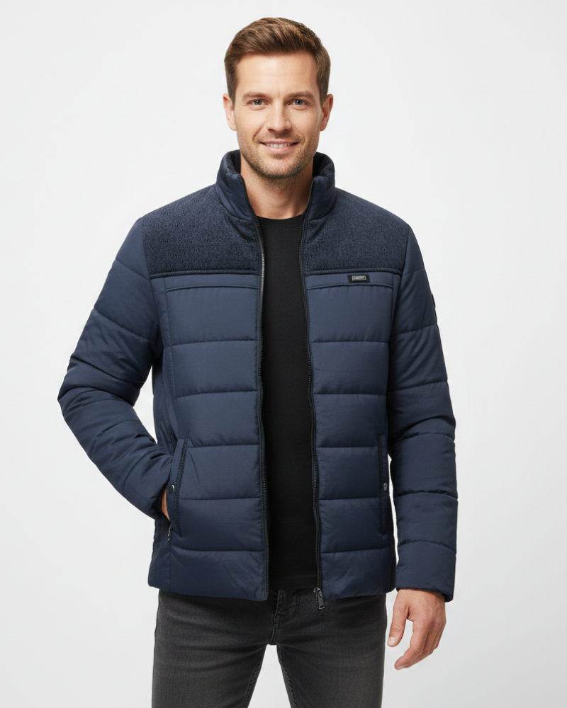 Iker Men's Fleece Jacket Boss – Warm and Long-Lasting, High Collar & Modern Style