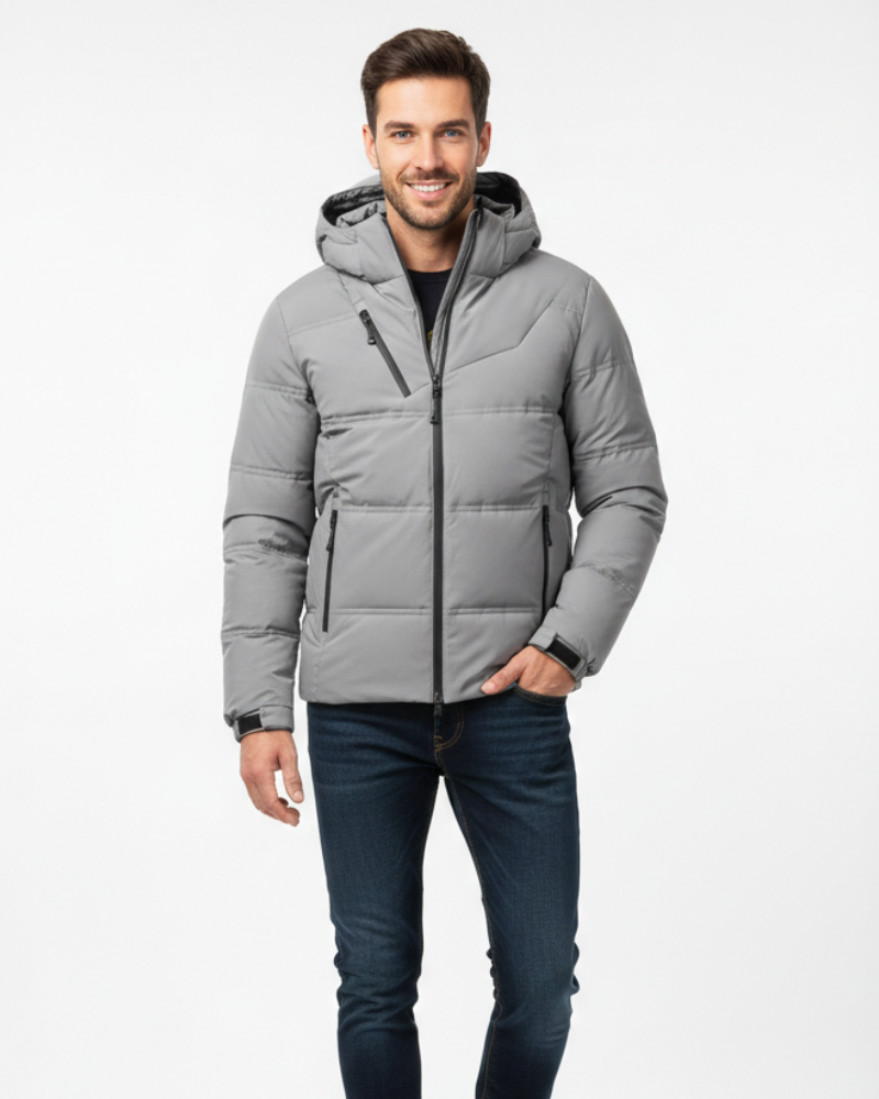 Rubio muška skijaška jakna Eindhoven – uski kroj, topla s kapuljačom