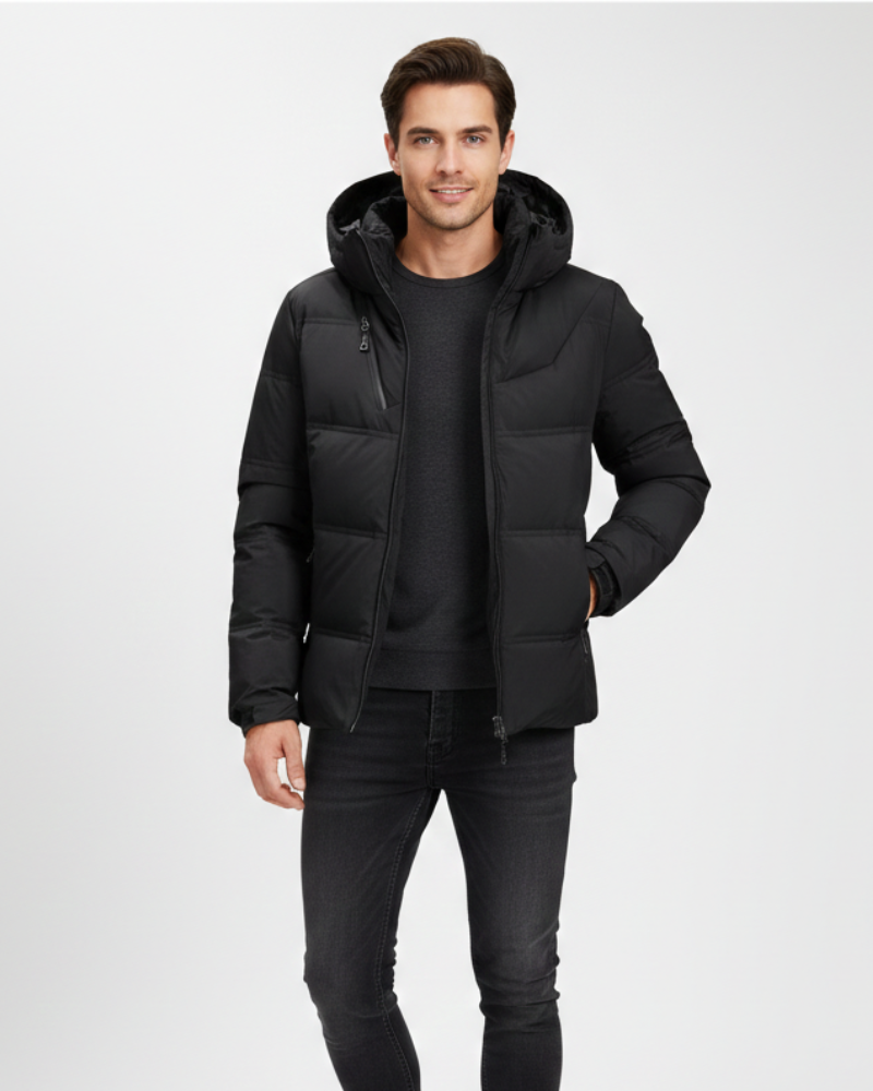 Rubio Pánska lyžiarska bunda Eindhoven – úzky strih, teplá s kapucňou