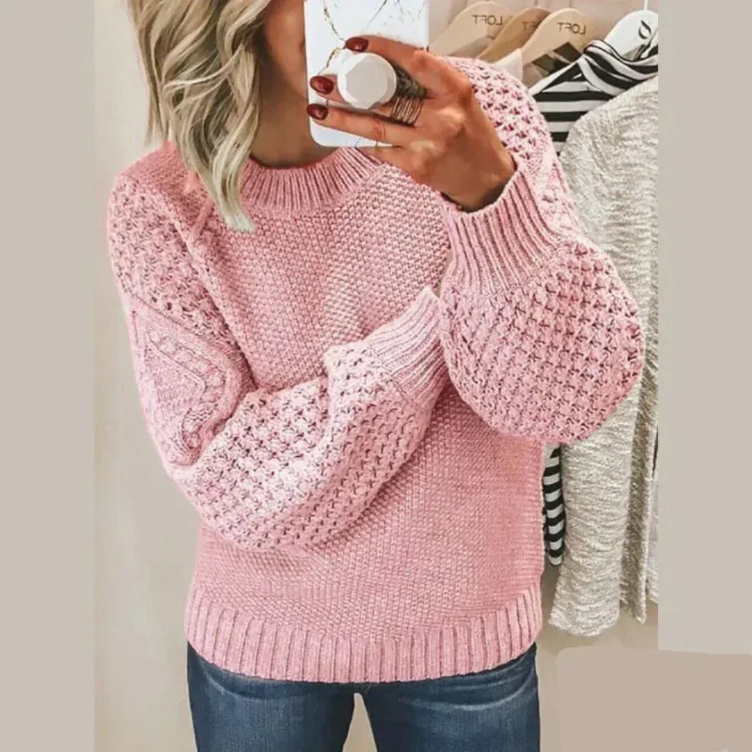 Kayla Pull Woman – Classic Knit in Soft Wool & Elegant Long Sleeves