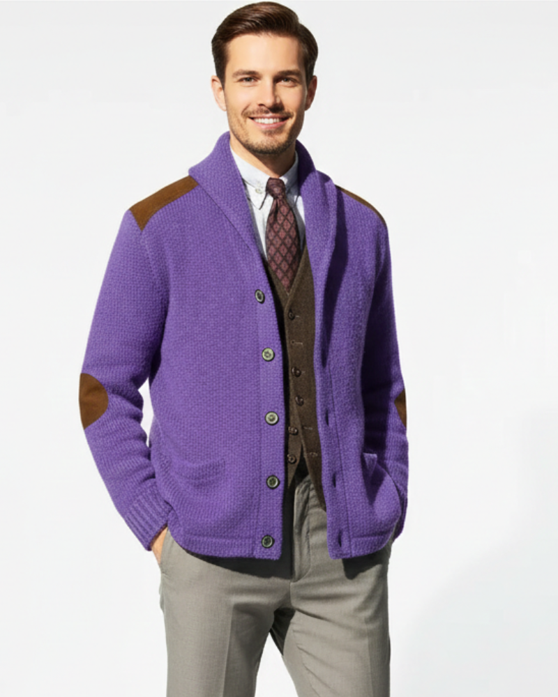 Evan Jakna za Muškarce Patchwork – Moderna Jakna s Pletenim Džepovima, Elegantni Ležerni Stil