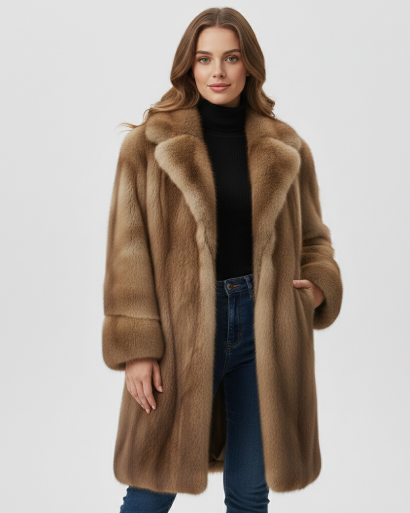 Helene Manteau Lung de Iarnă pentru Femei – Jachetă Elegantă Caldă din Fibre Durabile & Croială Confortabilă