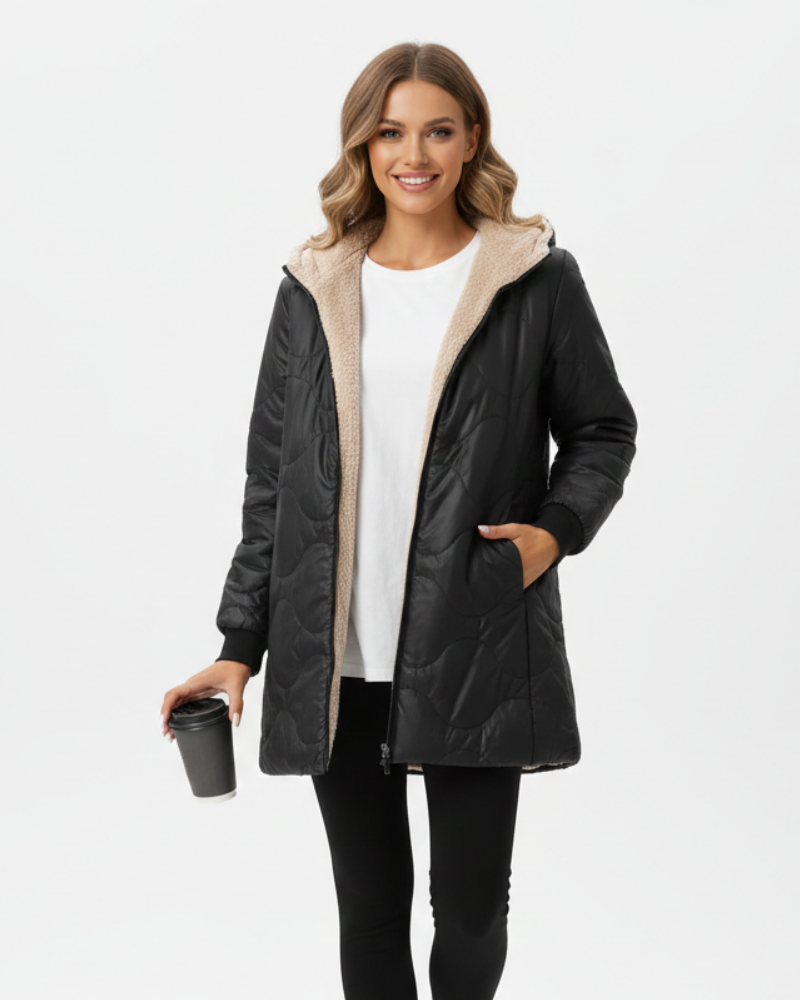 Brielle Dames Hoodie van Katoen – Ritssluiting, Dagelijks Comfort & Informele Stijl