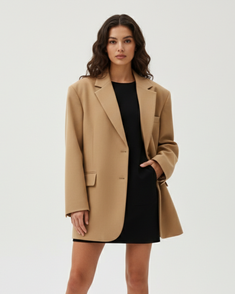 Sherry Blazer Oversize Dames – Elegante Jas met Losse Pasvorm en Moderne Tijdloze Stijl