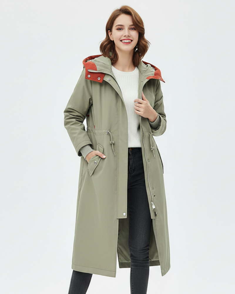 Bellamy Ženski Vodootporni Kaput – Duga Kapa, Odvojiva Podstava i Zaštita za Sve Sezone