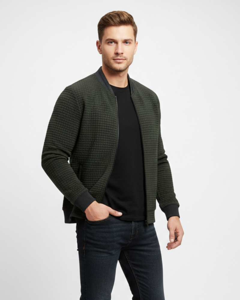 Zykellion Férfi Cipzáras Mellény – Finoman Kötött Kardigán Elegáns és Sokoldalú Stílusban