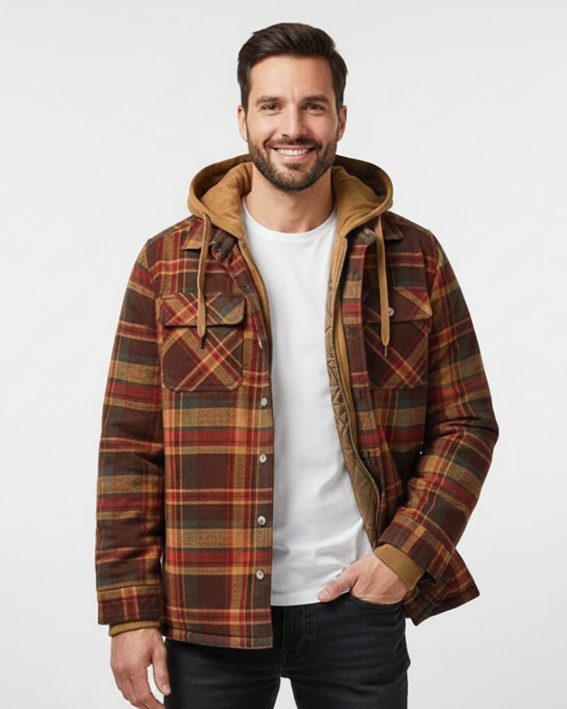 Zandro Men's Lumberjack Jacket – Warm and Breathable Jacket with a Modern Style
