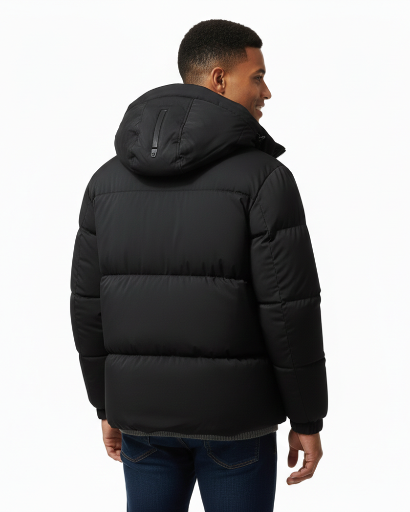 Zavier Men's Quilted Jacket with Hood – Lightweight, Water-Repellent, and Warm Puffer Jacket