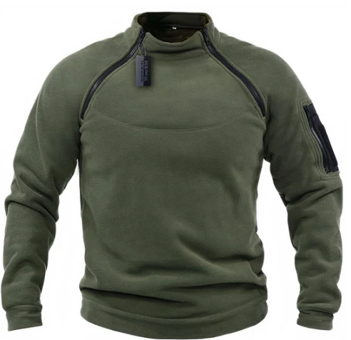 Mandric Pull Homme – taktické fleecové triko s kapsami a praktickými zipy na ramenou