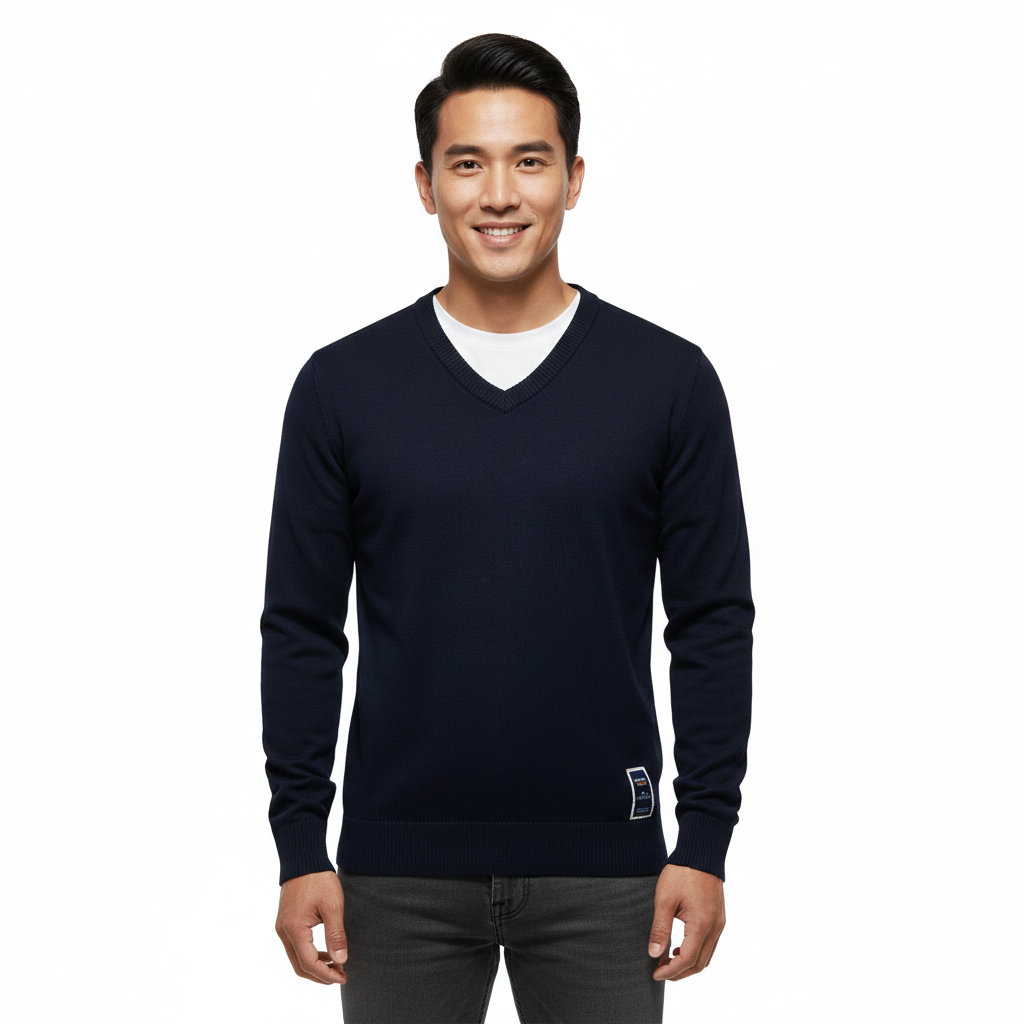 Koen Maglione Uomo Casual Elegante – Tessuto Morbido Traspirante & Stile Versatile