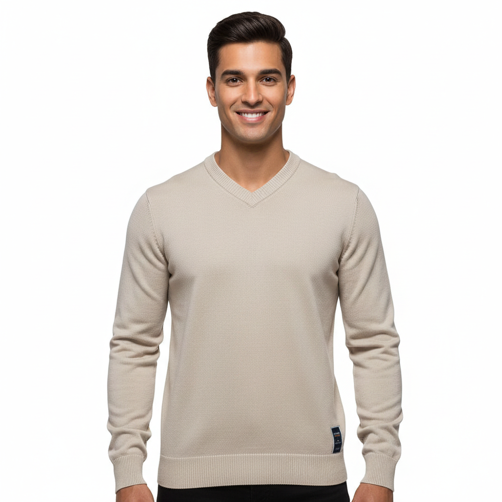 Koen Maglione Uomo Casual Elegante – Tessuto Morbido Traspirante & Stile Versatile