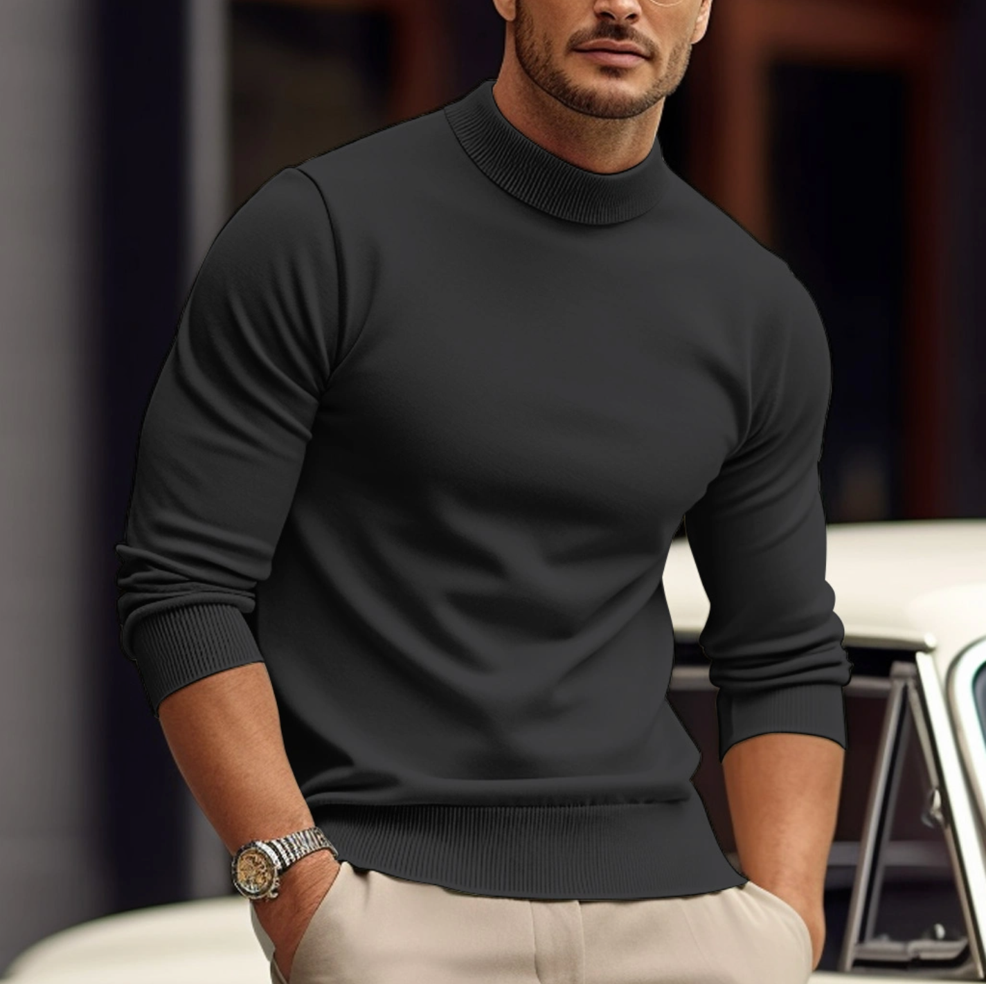 Leonardo Rollkragenpullover für Herren – Weiche Premium-Strickware im modernen und eleganten Stil
