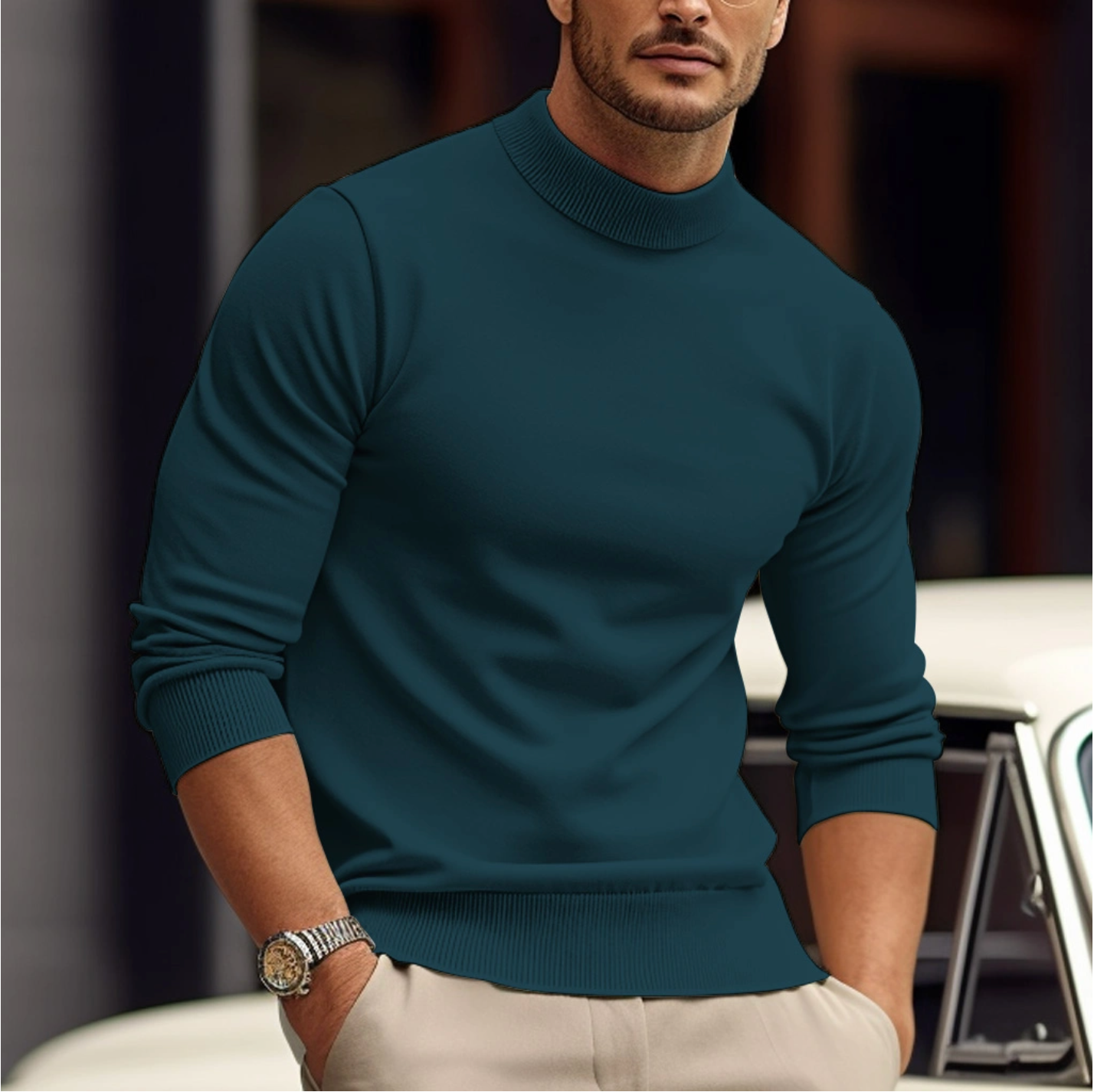 Leonardo Rollkragenpullover für Herren – Weiche Premium-Strickware im modernen und eleganten Stil