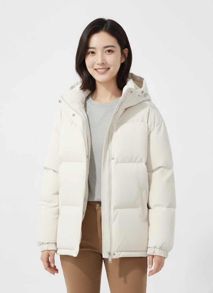 Lilah Kurtka Puchowa Damska Lekka z Kapturem – Elegancki Krój i Nowoczesne Ciepło