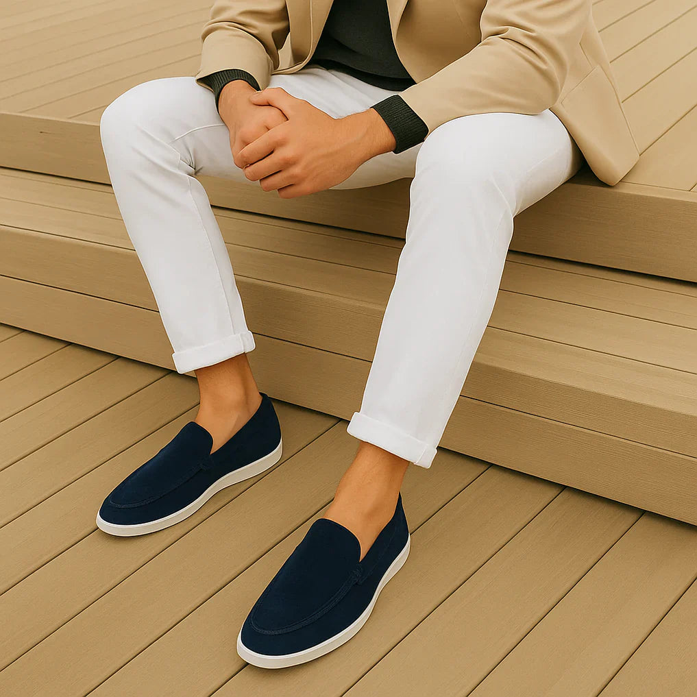 Liam Mocassins Herre – Elegante loafers i ruskind med holdbar komfort og alsidig stil
