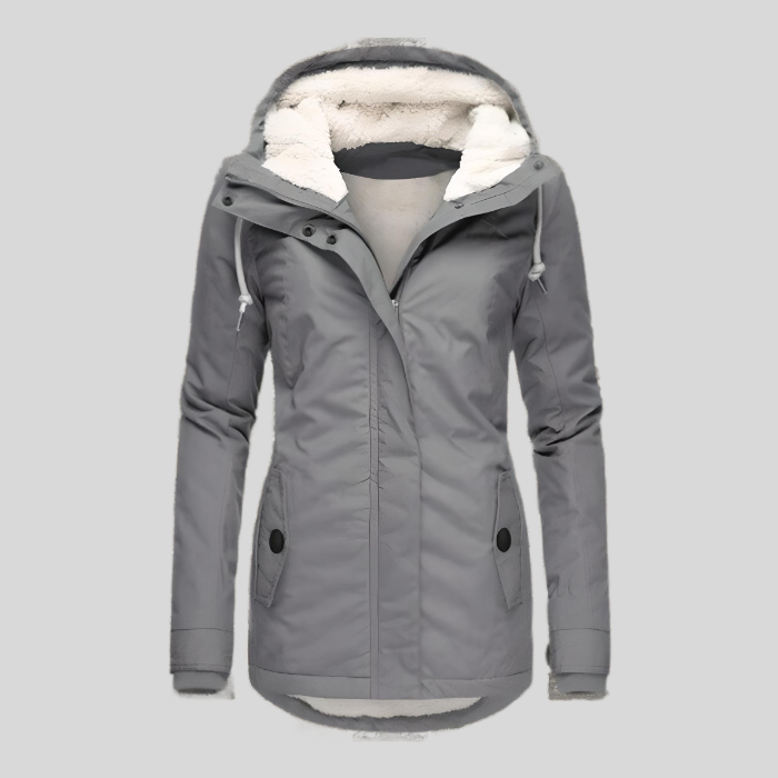 Celine Parka Longue d’Hiver Femme – Manteau Imperméable et Chaud avec Doublure en Fausse Fourrure & Coupe Ajustable
