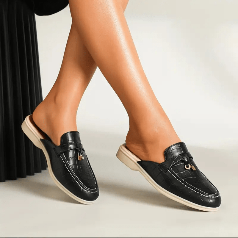 Lydia Mules Femme à Enfiler – Mules bez podpatku s elegantní přezkou a pohodlnou podrážkou