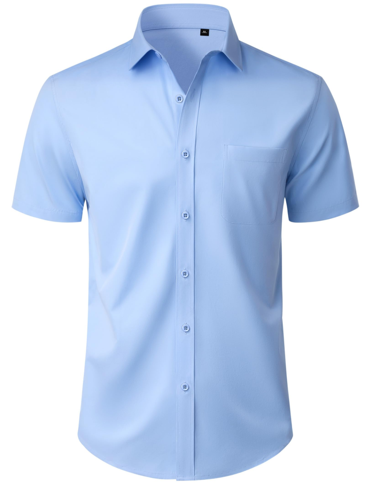 Thomas Chemise Homme – Chemise Manches Courtes Sans Plis, Regular Fit & Poche