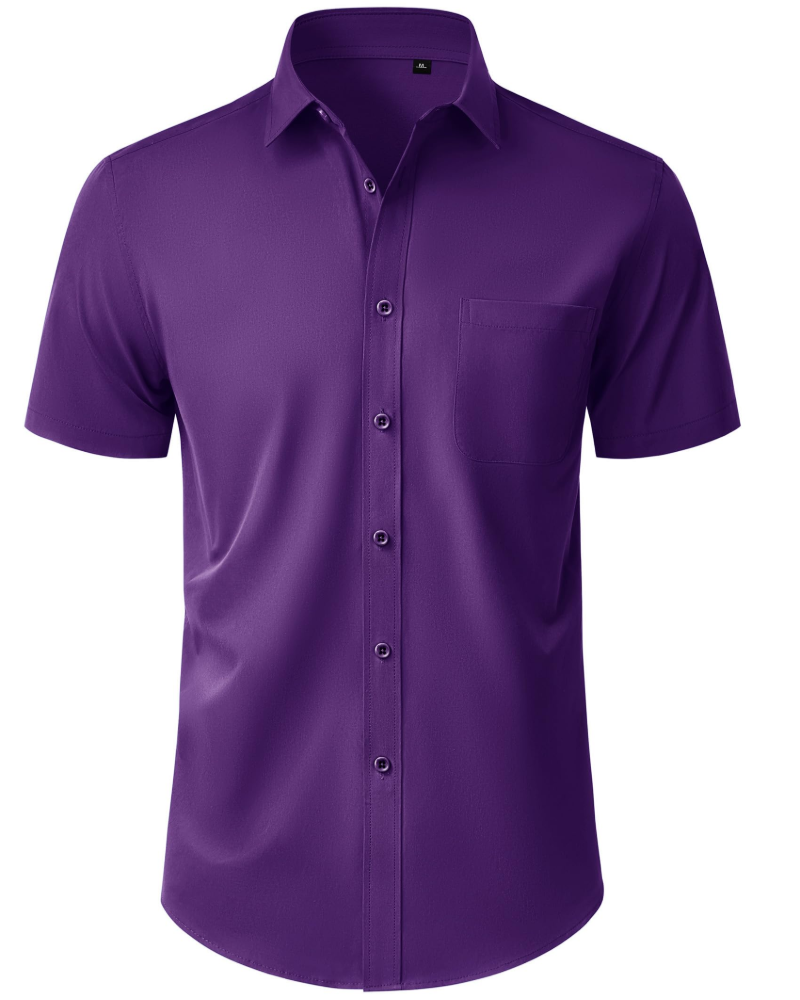 Thomas Chemise Homme – Chemise Manches Courtes Sans Plis, Regular Fit & Poche