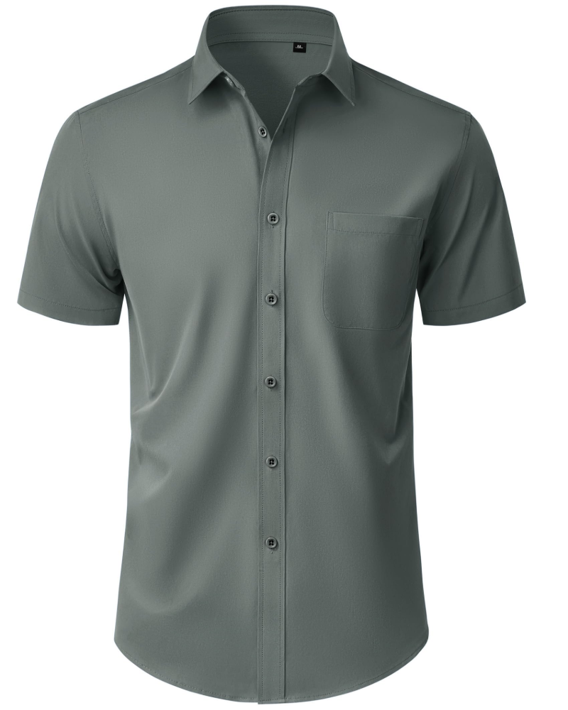 Thomas Chemise Homme – Chemise Manches Courtes Sans Plis, Regular Fit & Poche