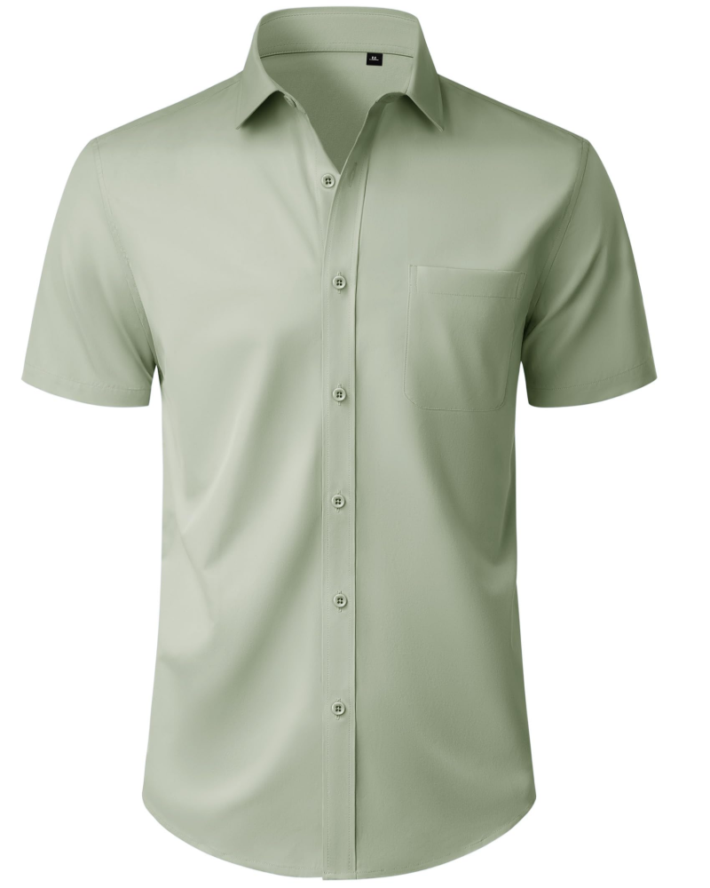 Thomas Chemise Homme – Chemise Manches Courtes Sans Plis, Regular Fit & Poche