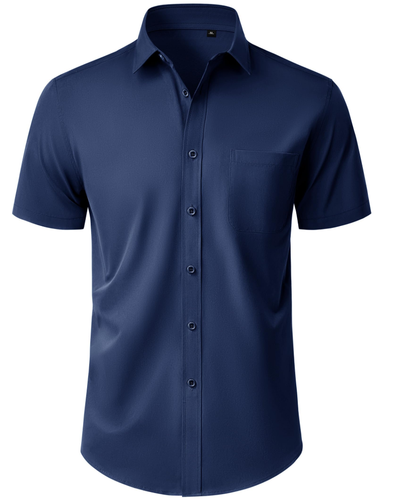 Thomas Chemise Homme – Chemise Manches Courtes Sans Plis, Regular Fit & Poche