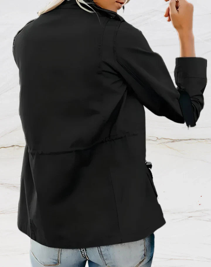 Nora Damesjas – Elegante jas met lange mouwen en vier handige zakken