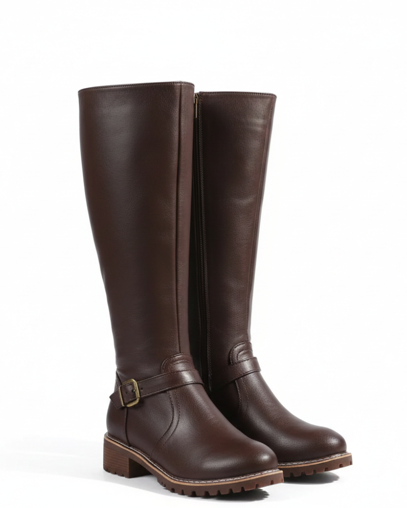 Botas Nyla para Mulher em Pele – Conforto Diário e Elegância Atemporal