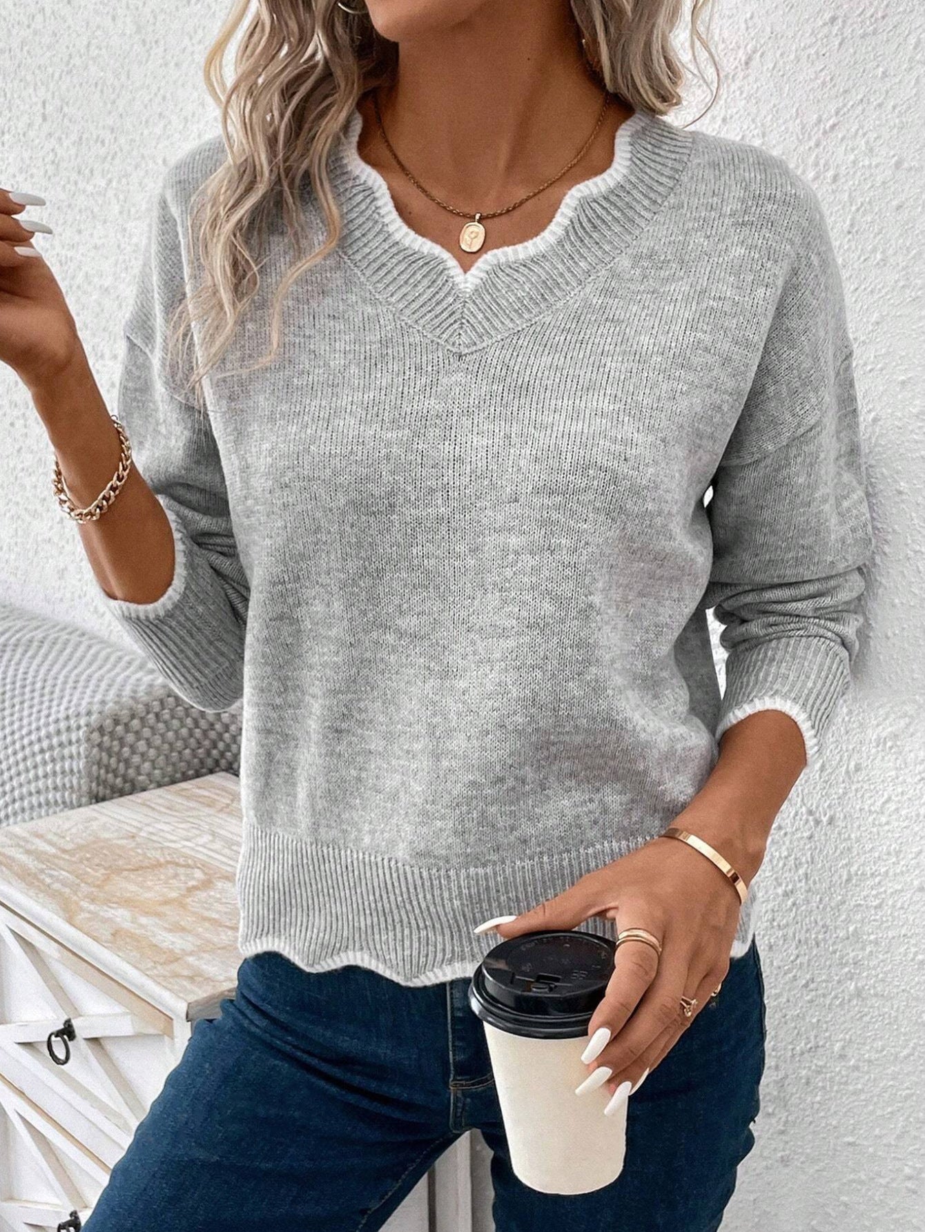 Sienna Pull Femme – Ležérní svetr z měkké a hřejivé pleteniny na podzim/zimu