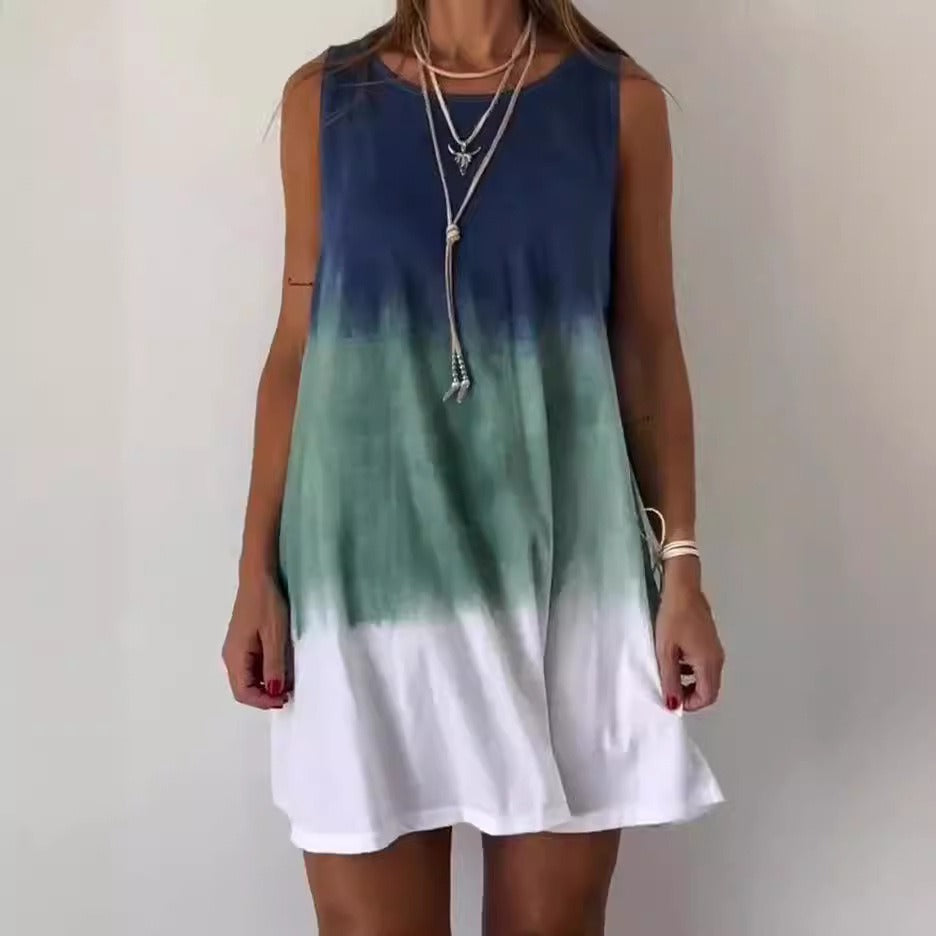 Zomerse jurk voor dames Odette – Mouwloze casual jurk met lichte snit voor ontspannen zomerdagen