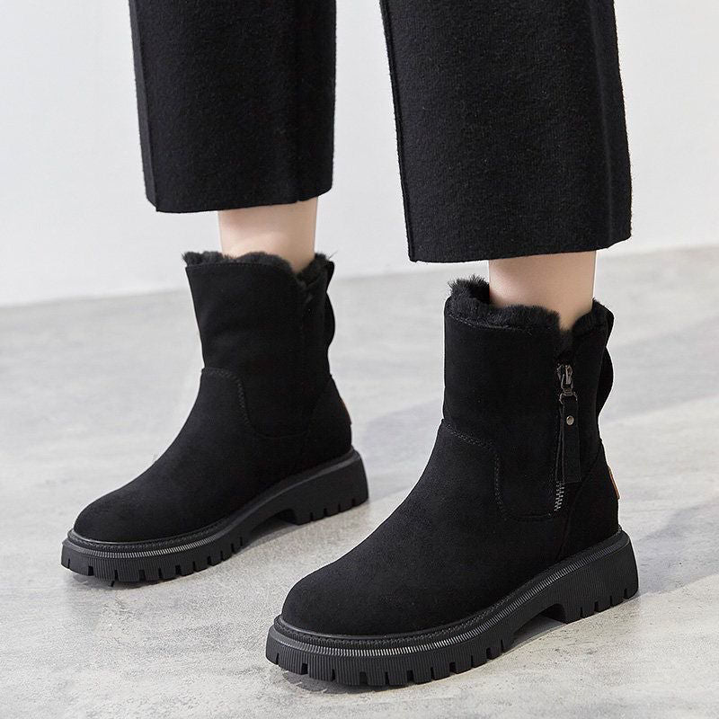 Hope Botas de Inverno para Mulher – Botas Quentes em Camurça Macia com Forro Confortável e Sola Antiderrapante