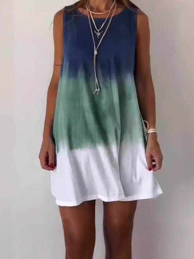 Zomerse jurk voor dames Odette – Mouwloze casual jurk met lichte snit voor ontspannen zomerdagen