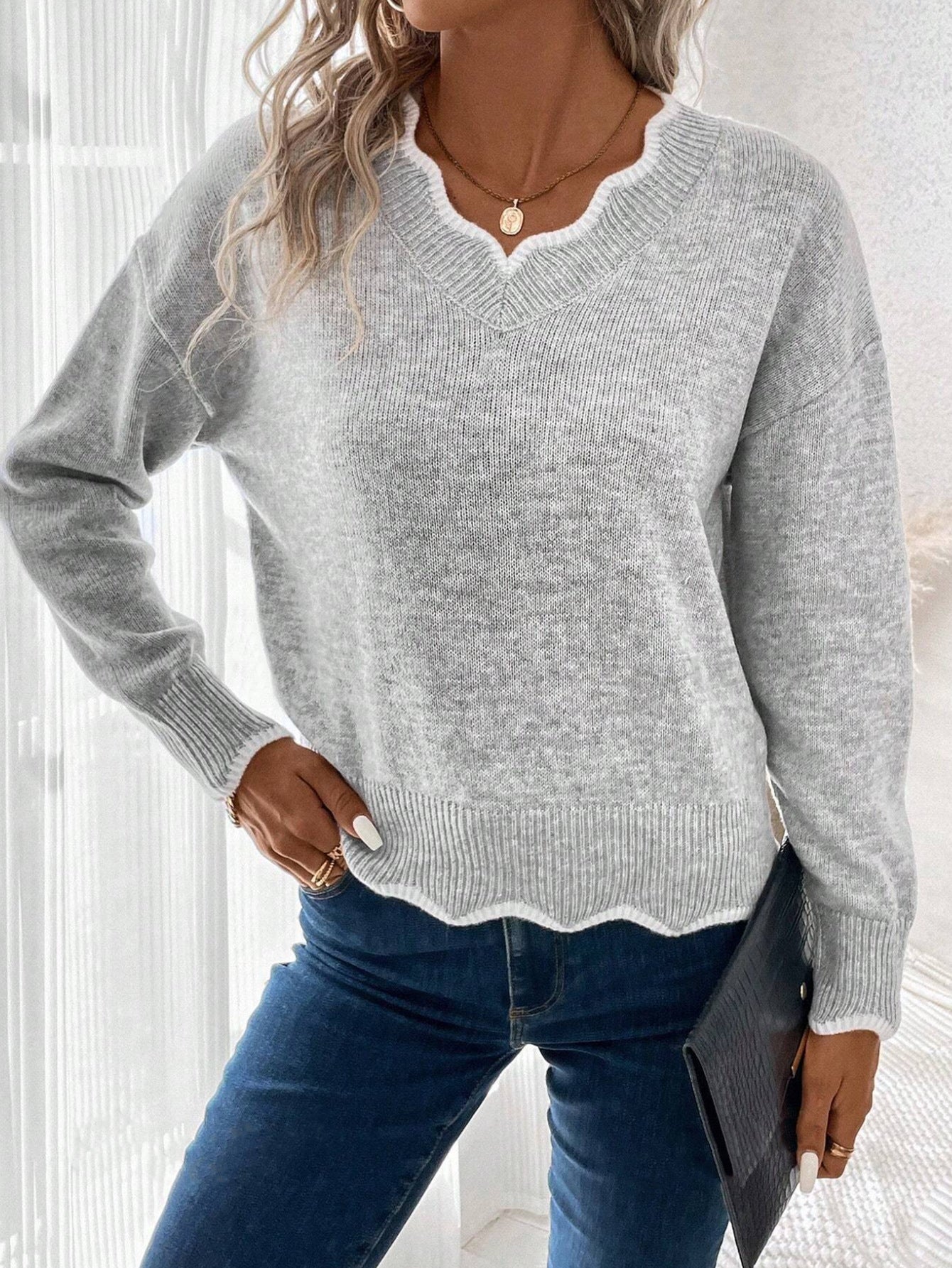 Sienna Pull Femme – Ležérní svetr z měkké a hřejivé pleteniny na podzim/zimu