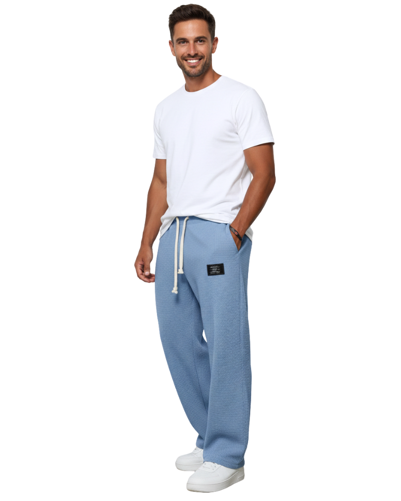 Quinton Pantalon Homme Coupe Ample – Taille Ajustable, Tissu Respirant & Style Moderne