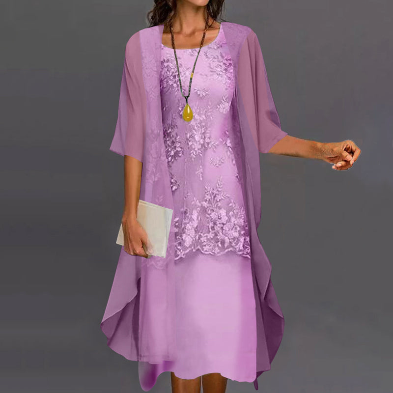 Ariana Robe Woman in Chiffon – Elegant and Light Dress with Flattering Cut for Any Occasion