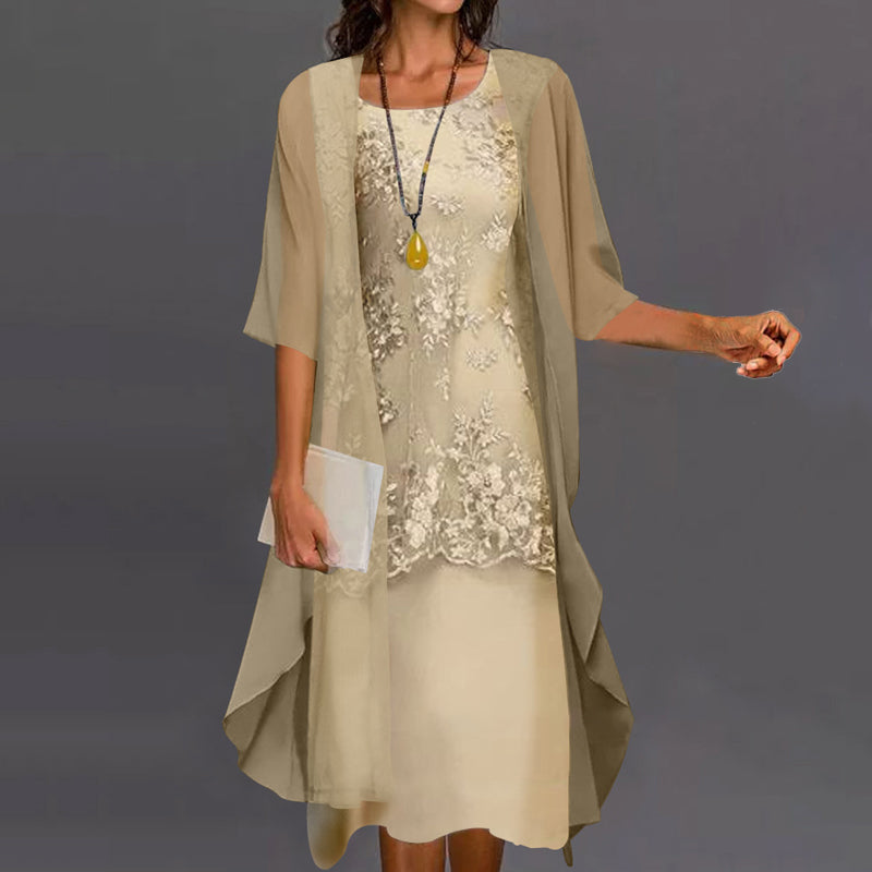 Ariana Robe Woman in Chiffon – Elegant and Light Dress with Flattering Cut for Any Occasion