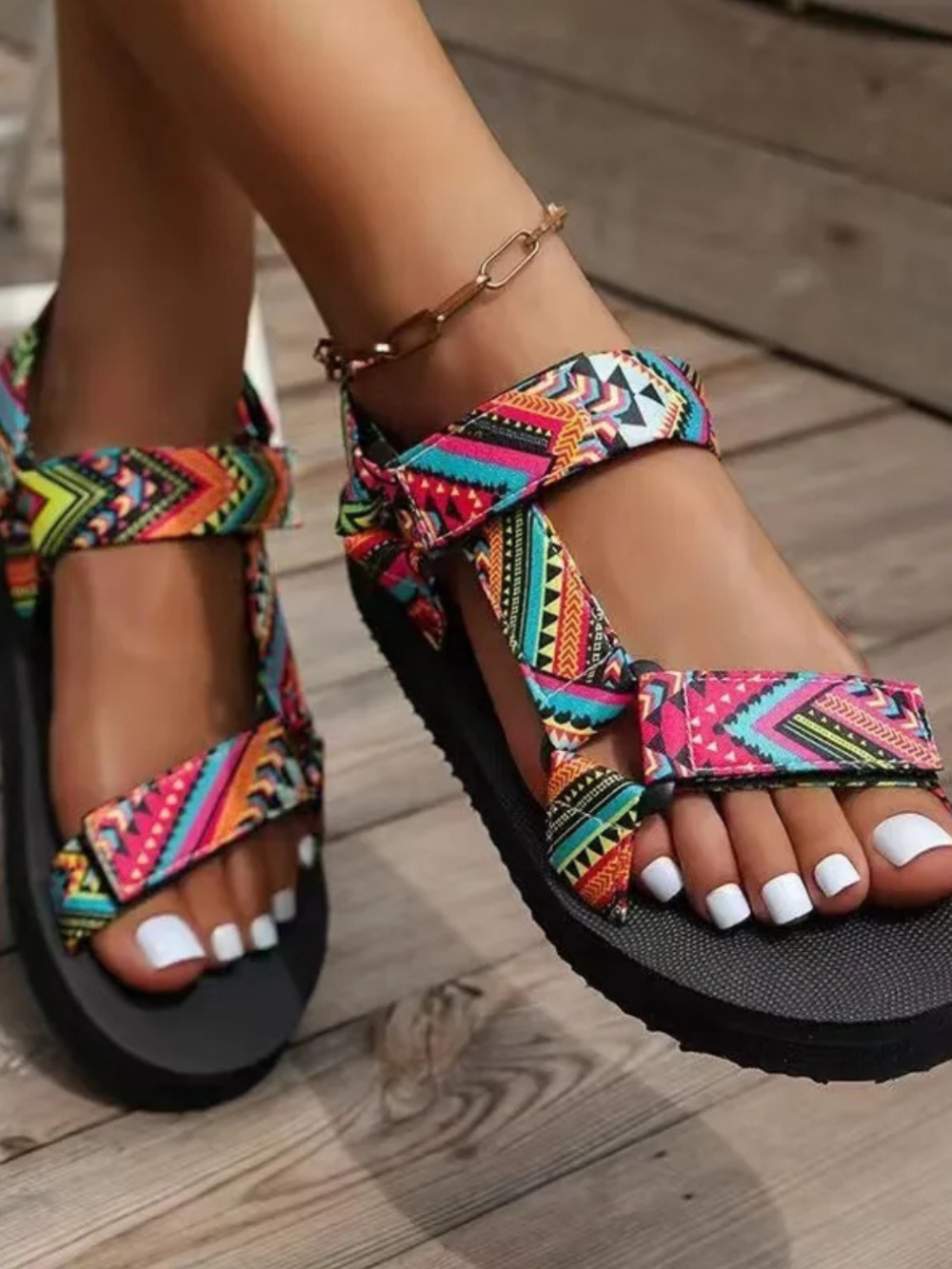 Sierra Dámske Ploché Sandále – Ľahké Letné Sandále s Protišmykovou Podrážkou