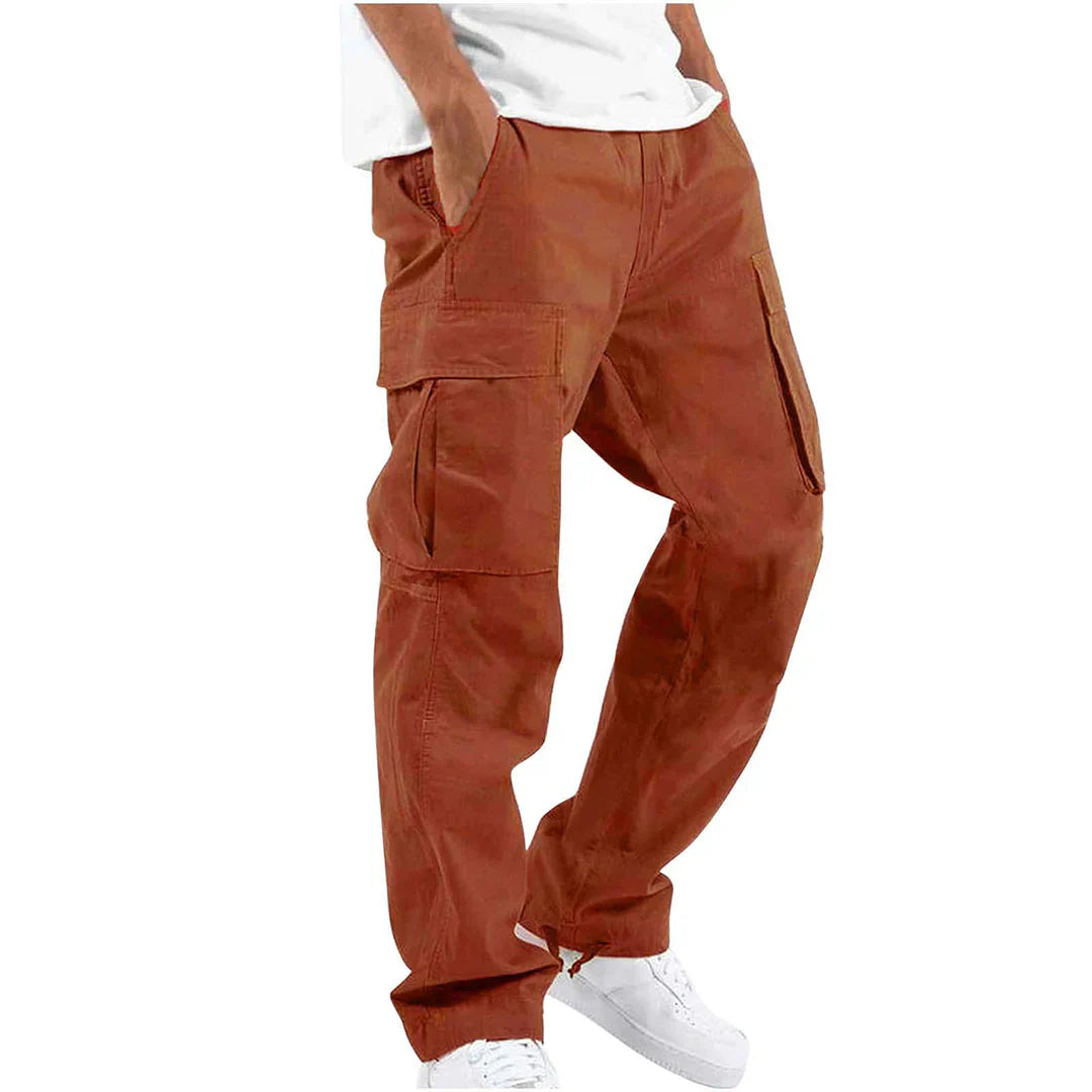 James Pantalon Cargo Homme – Robuste Outdoor-Hose mit Taschen & elastischem Bund