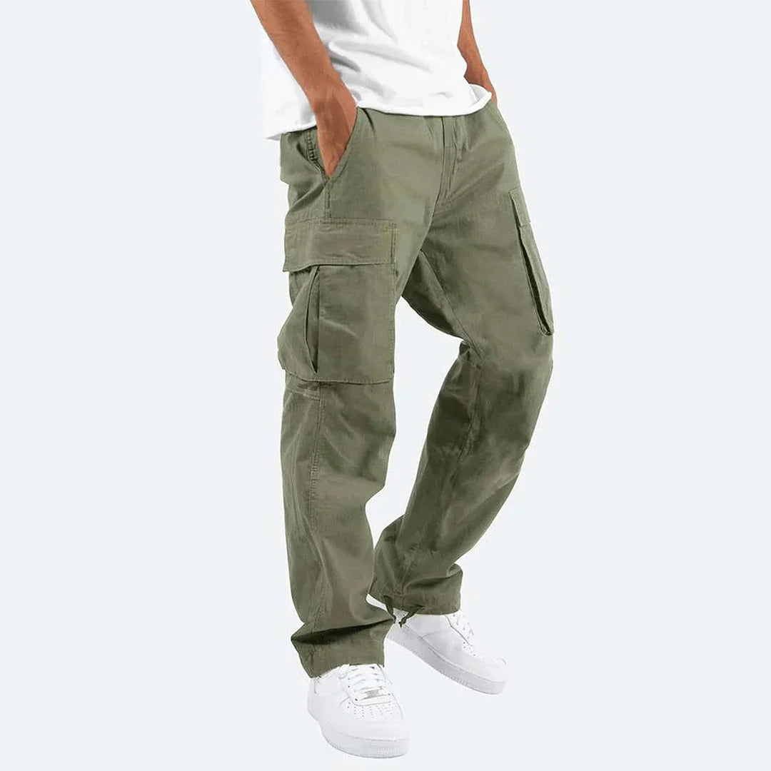 James Pantalon Cargo Homme – Robuste Outdoor-Hose mit Taschen & elastischem Bund