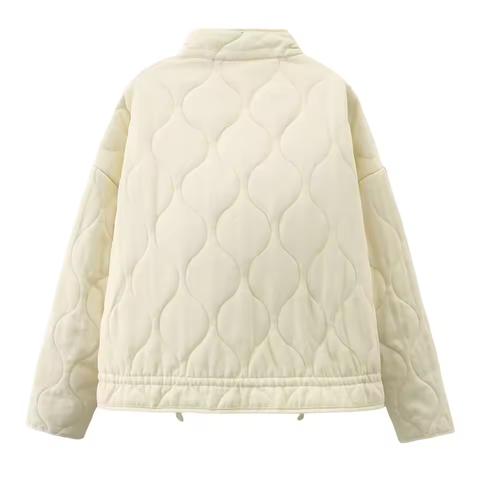 Hershey Gewatteerd Damesvest – Warm en Licht met Voorrits & Verstelbare Taille