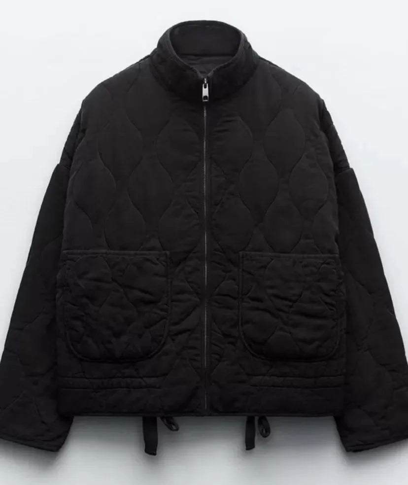 Hershey Gewatteerd Damesvest – Warm en Licht met Voorrits & Verstelbare Taille