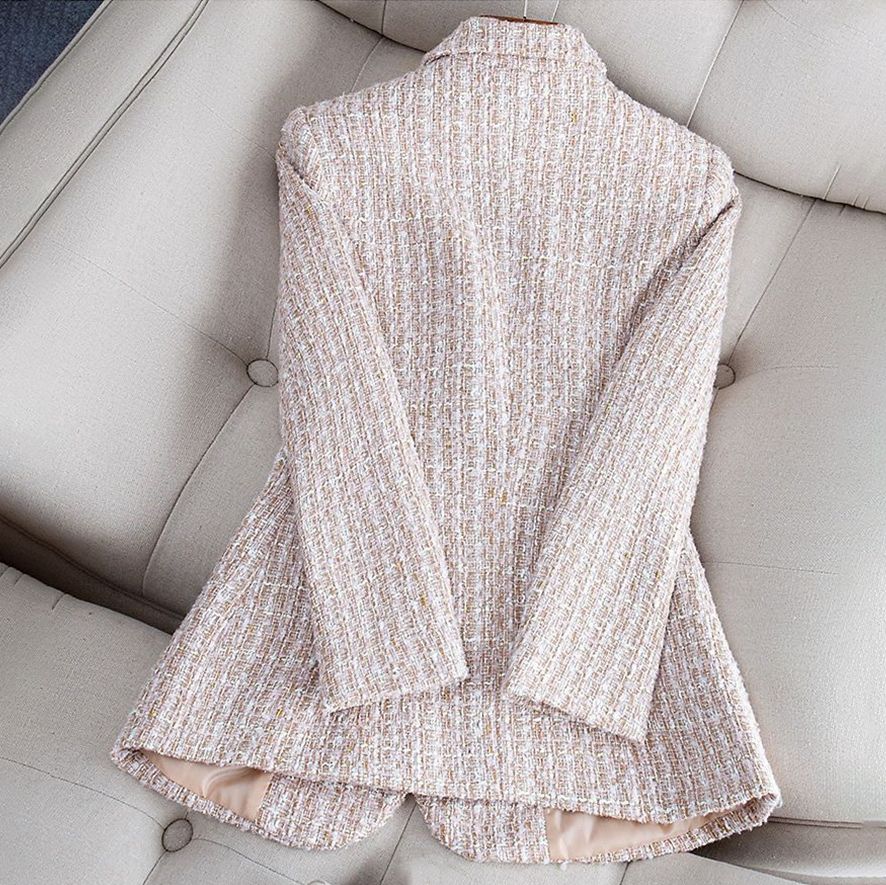 Nataly Női Blézer – Elegáns és Modern Tweed Blézer Sokoldalú Elegáns Stílushoz